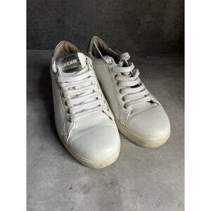 Blackstone White RL90 Low Top Sneaker with Silver Accents Size 7